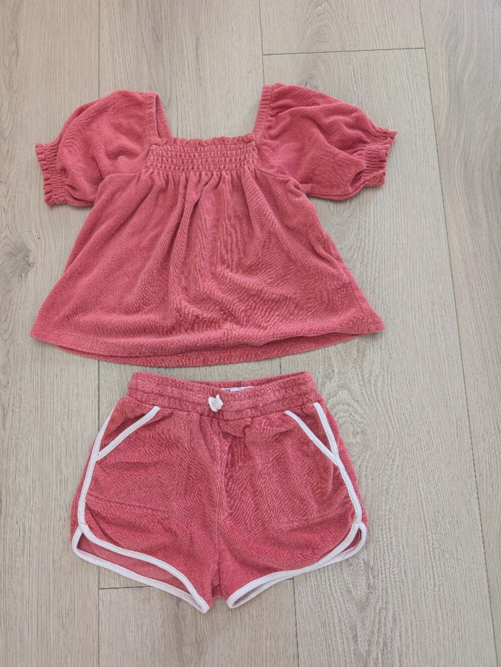 Cotton On Kids Coral Terry Two-Piece Set